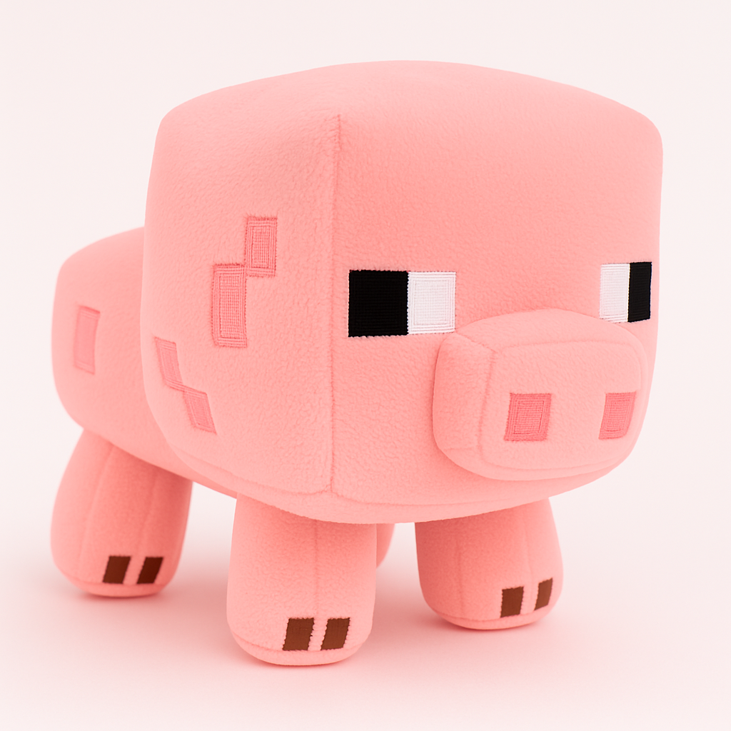 Minecraft Pig Plushie – Cuddly Soft Toy