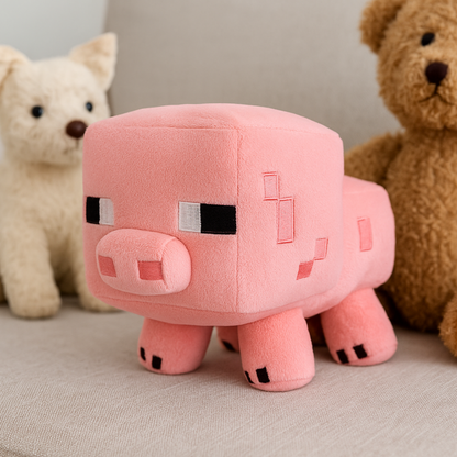 Minecraft Pig Plushie – Cuddly Soft Toy